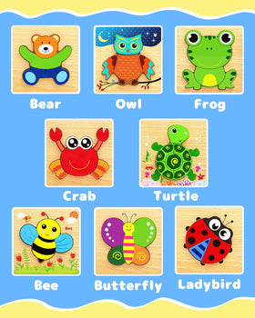 Bekayshad toddler playing with puzzles promotes concentration and sensory exploration.
