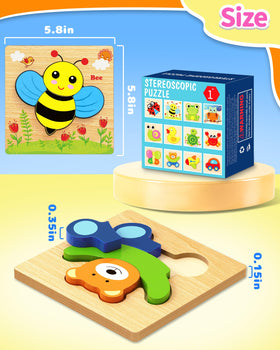 Bekayshad wooden turtle puzzle provides safe, engaging activity for sensory-friendly toddler play