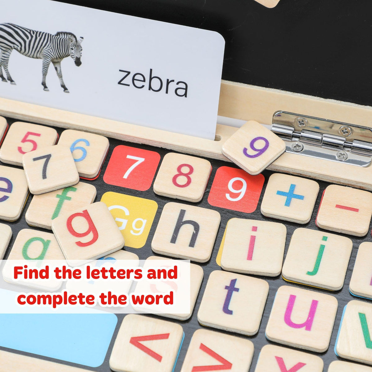 BEKILOLE BekiPad flash cards reinforcing letters and numbers during play