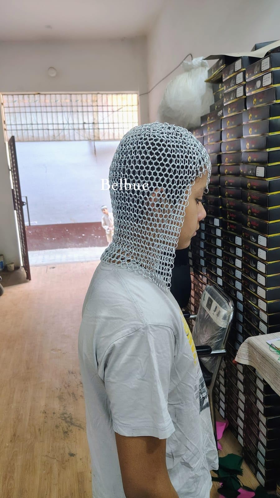 Belbuc distinctive hood adds dramatic texture to outfits and photoshoots.