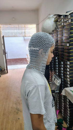 Belbuc distinctive hood adds dramatic texture to outfits and photoshoots.