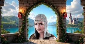 Belbuc lightweight hood, large size, easy wear during costume events.