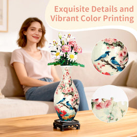 BELEEV 3D puzzle vase shows colorful structure for modern living spaces.