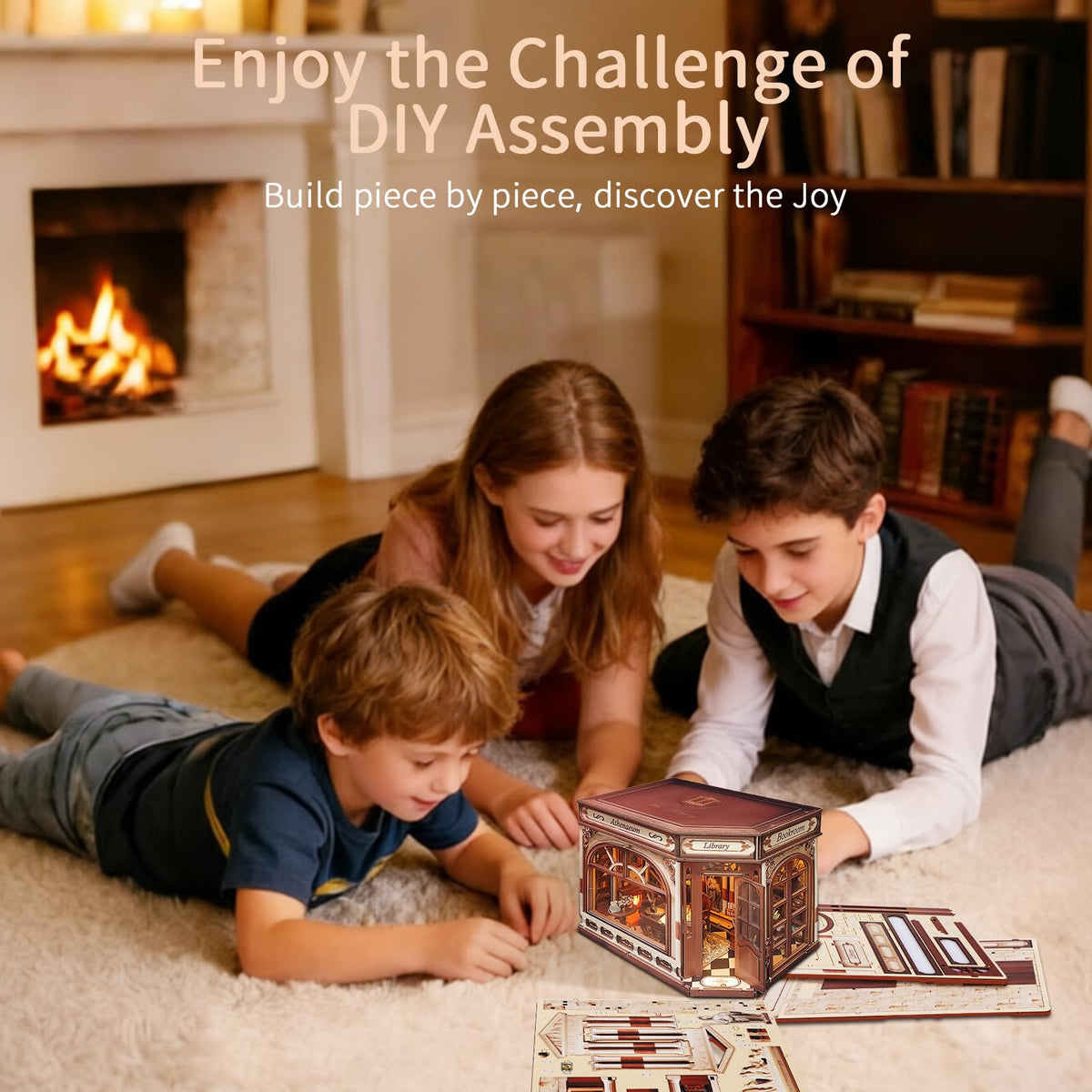 BELEEV Book Nook Kit bookshelf decoration enhances any display space