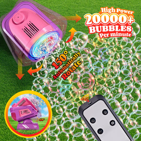 Belemar bubble machine delivering 360-degree bubble output