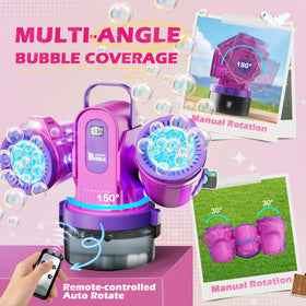Belemar bubble machine 7-color lights create vibrant day and night ambiance