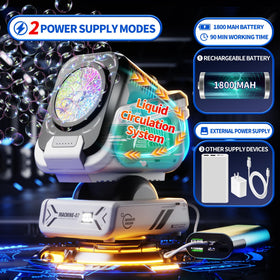 Belemar bubble machine rechargeable 1800mAh battery and USB-C charging