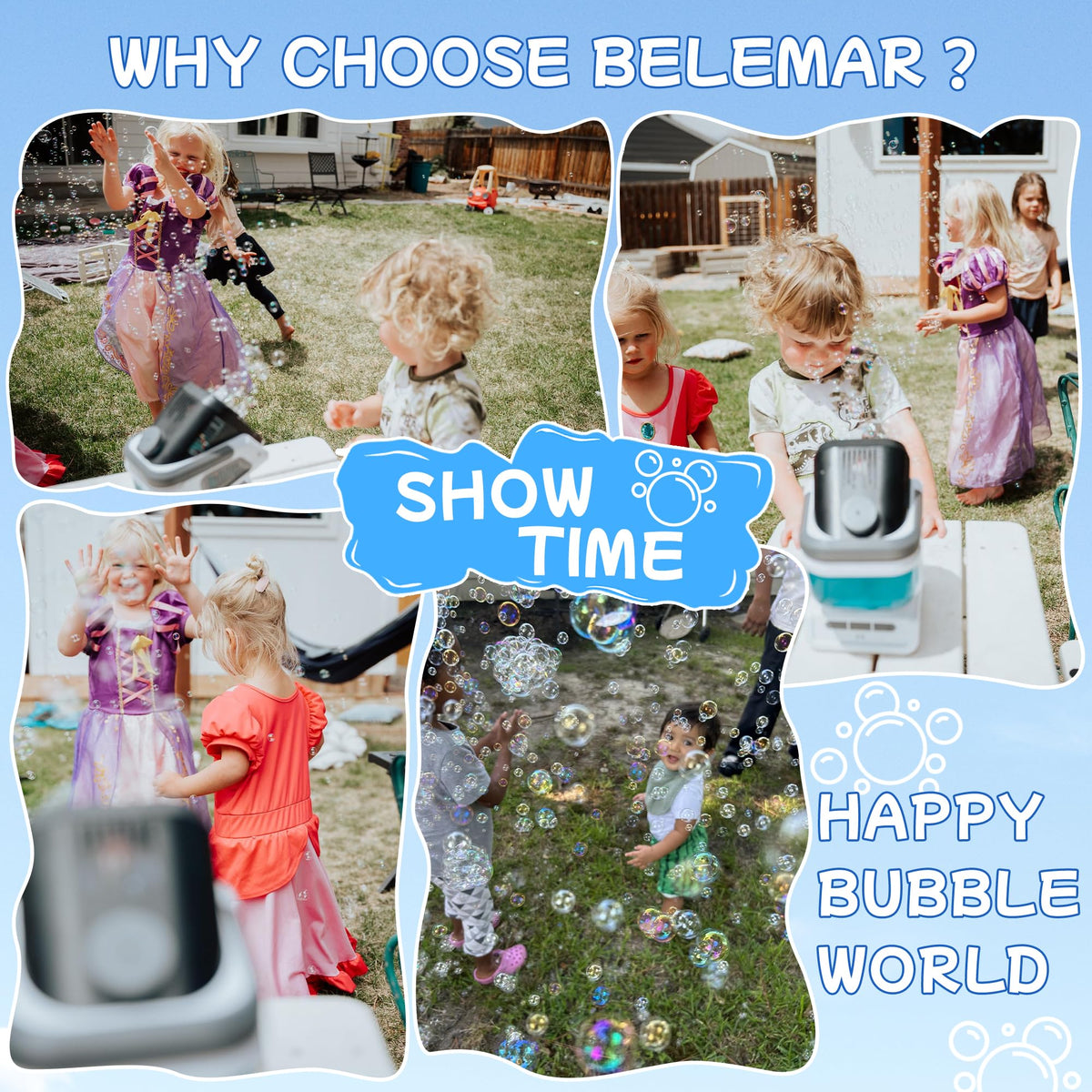 Belemar bubble machine remote control enables effortless party operation