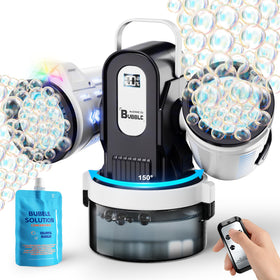 Belemar dual-engine bubble machine delivering dense bubble output for parties