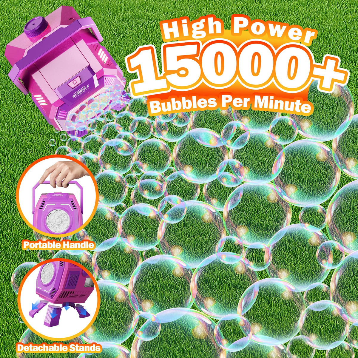 Belemar high-output bubbles deliver thousands of bubbles per minute.