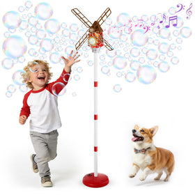 Belemar Windmill Bubble Machine base design adds whimsy for kids’ rooms and outdoor parties.
