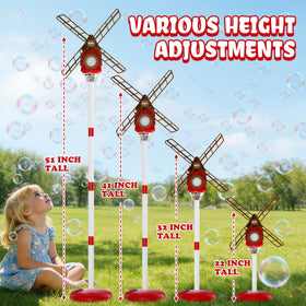 Belemar Windmill Bubble Machine suits birthdays, picnics, and family gatherings as a centerpiece.