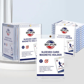 Belifun organized display case for card collection with secure protection