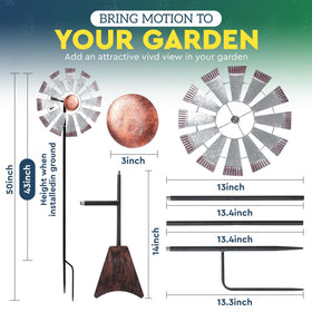 Bellovira weathered galvanized metal finish for rustic garden style and lasting durability