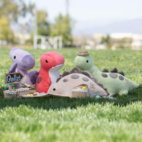 Bellzi Brontosaurus Bronti size 13 by 8 inches for long hugs.