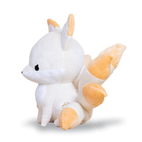 Bellzi Kitsune Mystical Fox fabric close-up, showing ultra-soft plush texture