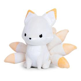 Bellzi Kitsune Mystical Fox plush full view, an ideal cuddle buddy for all ages
