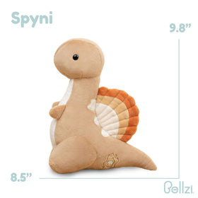 Bellzi Spinosaurus plush face with gentle expression for comforting hugs.