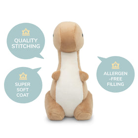 Bellzi Spinosaurus plush sail detail showing structured design for imaginative play.