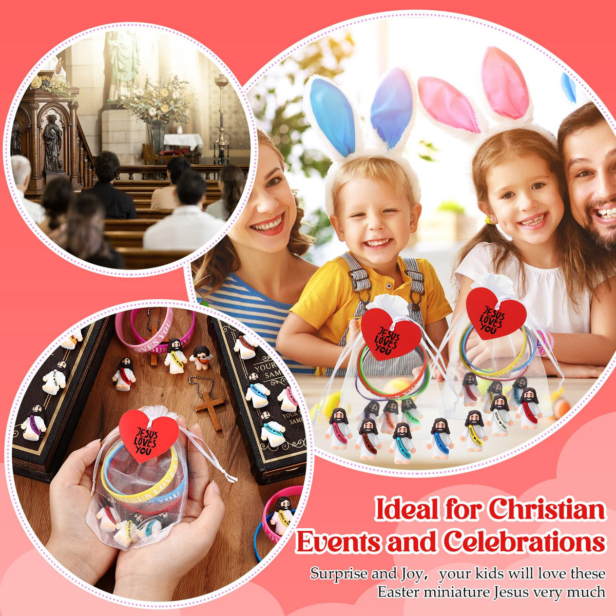 Bememo Christian card shown with vibrant design for messages.