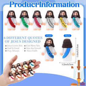Bememo little Jesus figure six quotes to inspire events.