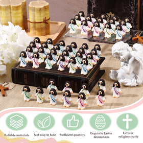 Bememo rubber Jesus dolls in small size for display on shelf or desk.