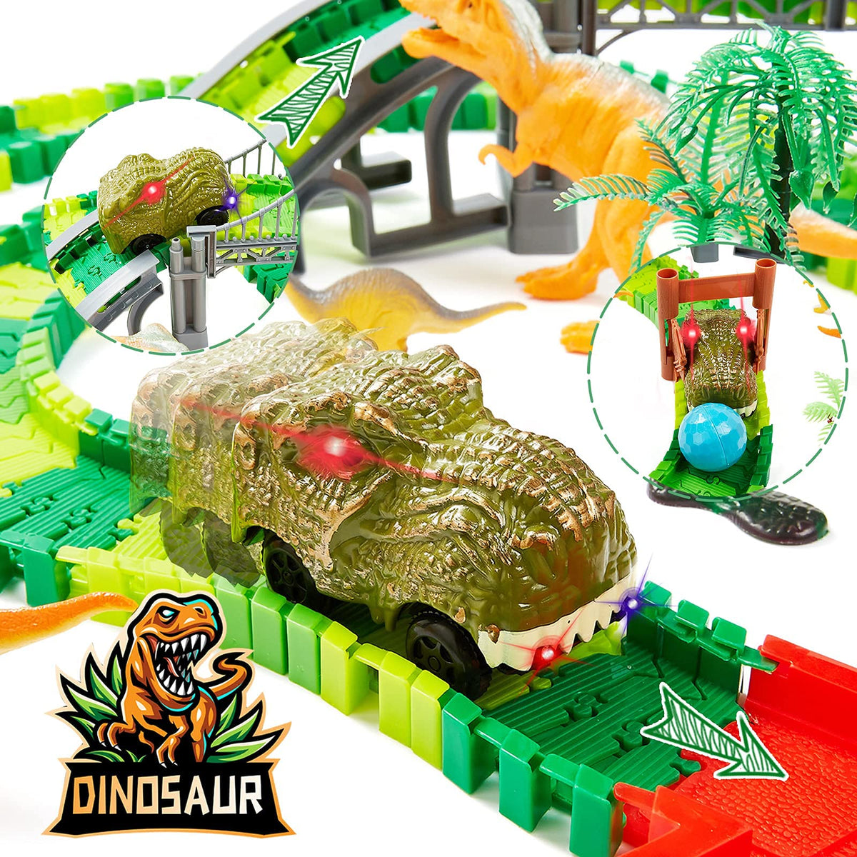 BEMITON dinosaur tunnel-entry creates immersive play passages.