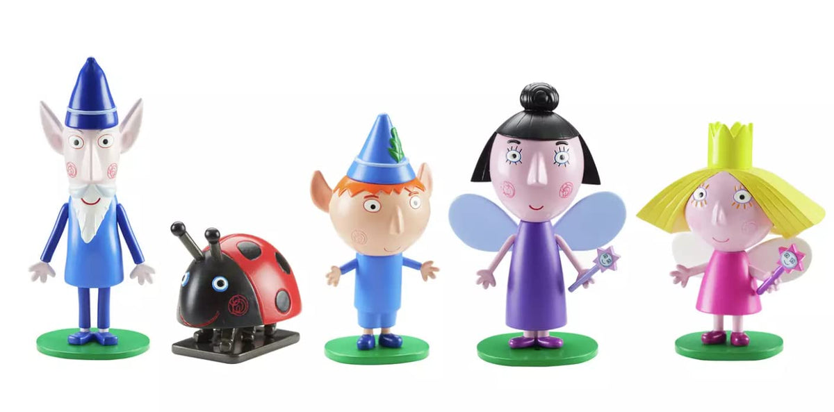 Ben & Holly collectable five-pack figures with removable bases for imaginative play.