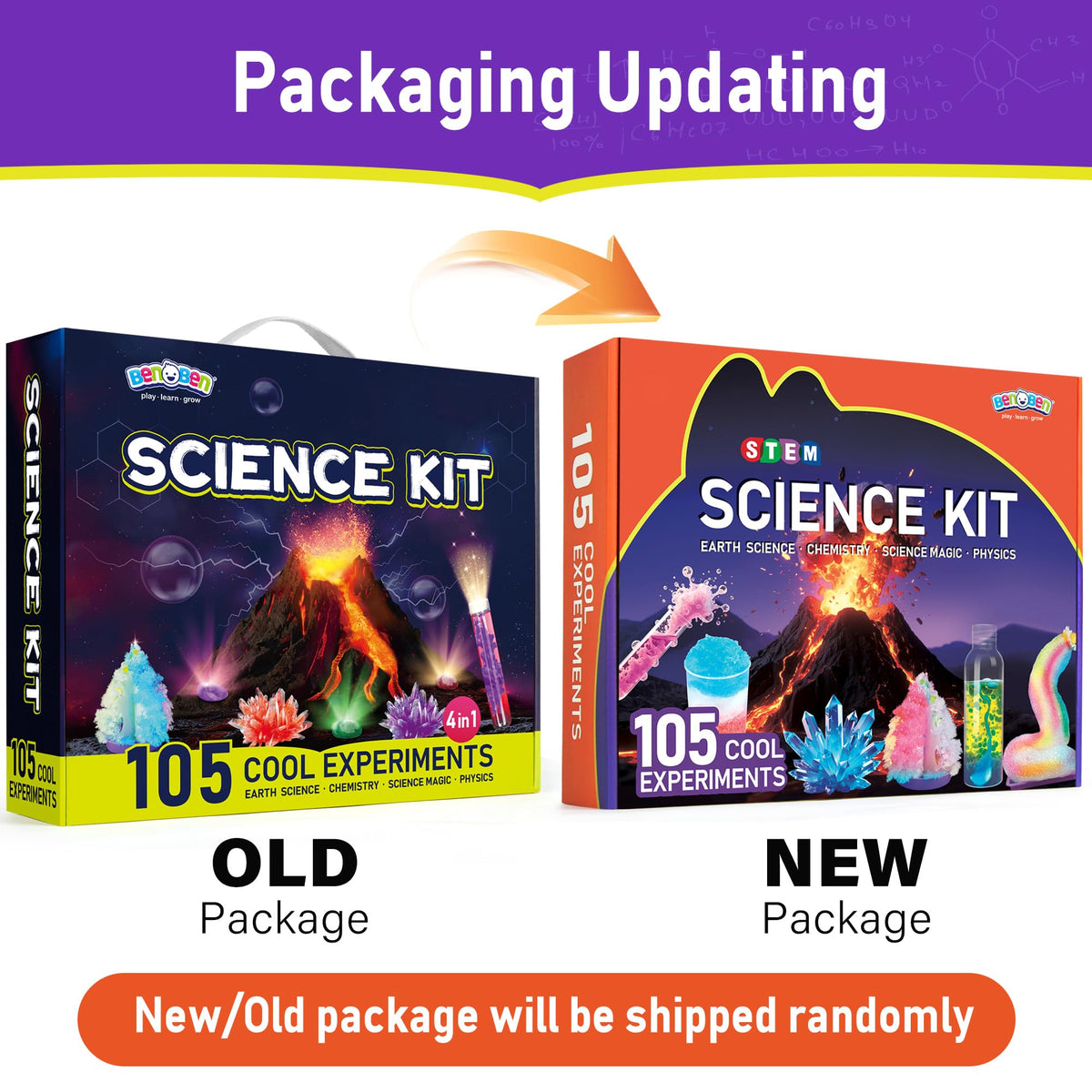 BenBen 105 experiments STEM kit showcased for curious kids' projects