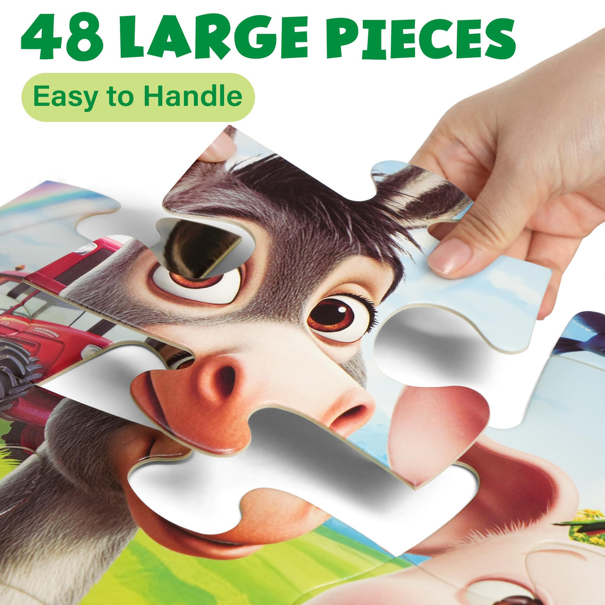 Bright farm animals artwork by BenBen to spark interest