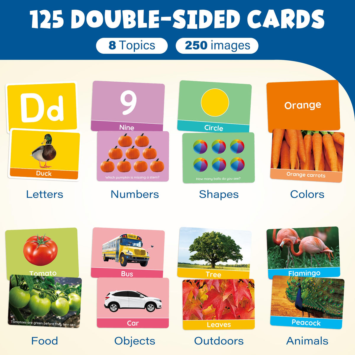 BenBen flash cards for toddlers illustrate colors to boost recognition and sorting activities