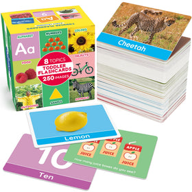 BenBen flash cards for toddlers with letters and real images for early literacy practice