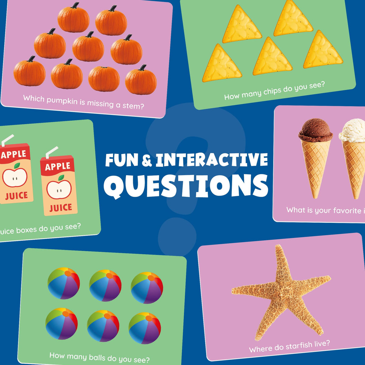 BenBen flash cards for toddlers depict objects with photos to expand practical language
