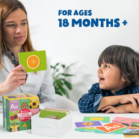 BenBen flash cards for toddlers highlight shapes with bold fonts for recognition