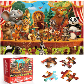 BenBen floor puzzle forest animals 48-piece, engaging for kids during screen-free play