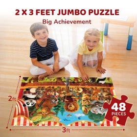 BenBen forest scene embossed puzzle highlighting tactile detail and artwork