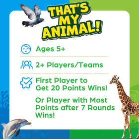 BenBen Guess The Animal Card Game: compact 5.5x4 inch cards