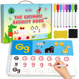 BenBen preschool activity pages for tracing and early literacy practice
