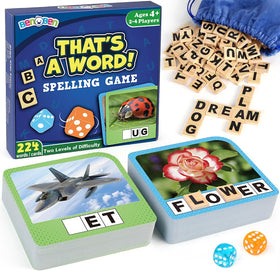BenBen spelling flashcards aid decoding and word building during play.