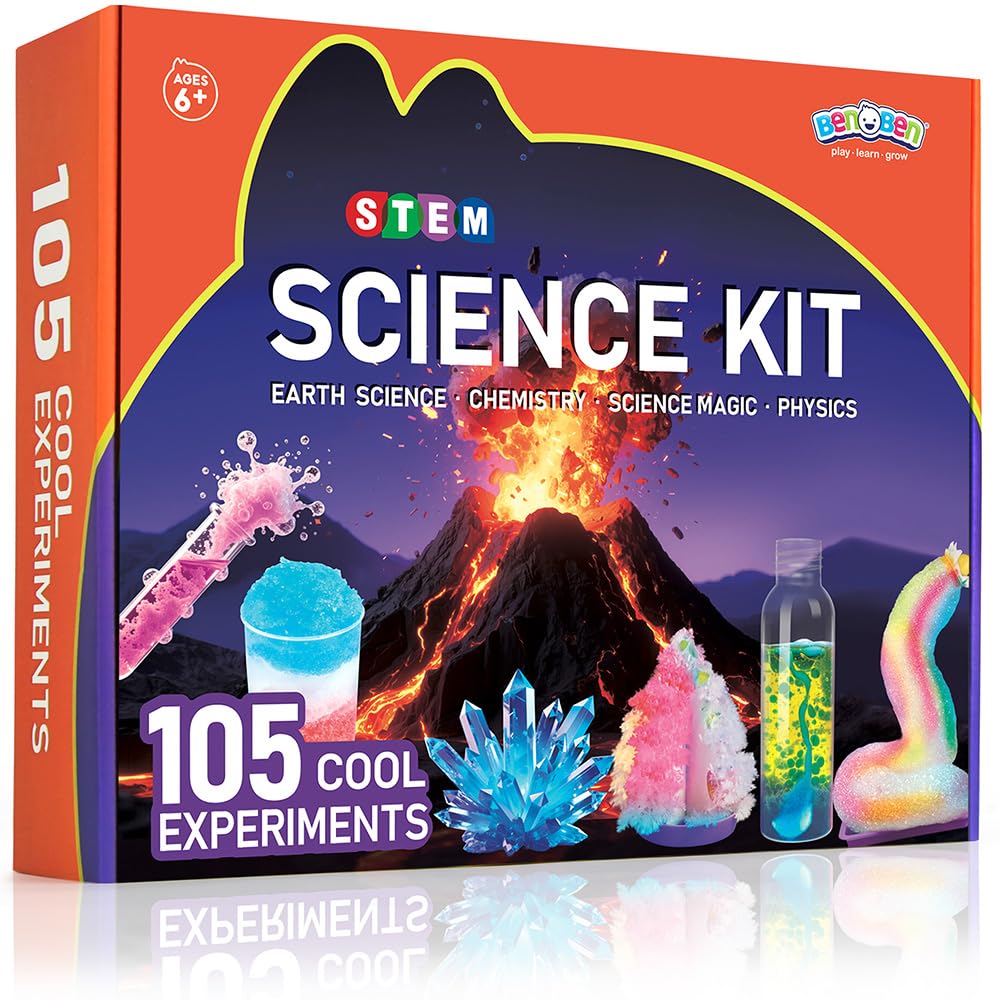 BenBen volcano kit packaging invites hands-on learning at home