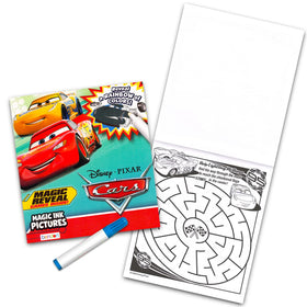 Bendon Disney Cars Imagine Ink bundle markers close-up highlighting no-mess rainbow reveals.