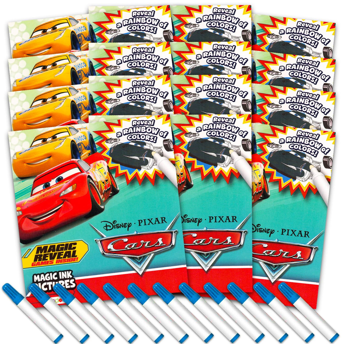 Bendon Disney Cars Imagine Ink bundle party-favor ready packaging ideal for loot bags.