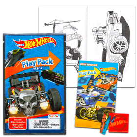 Bendon Hot Wheels mini pack includes coloring book and utensils for creative activity