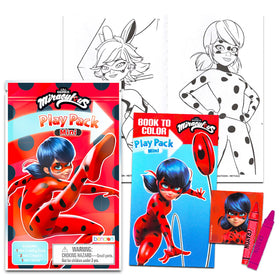 Bendon Miraculous Ladybug mini coloring book inside each pack for creative play.