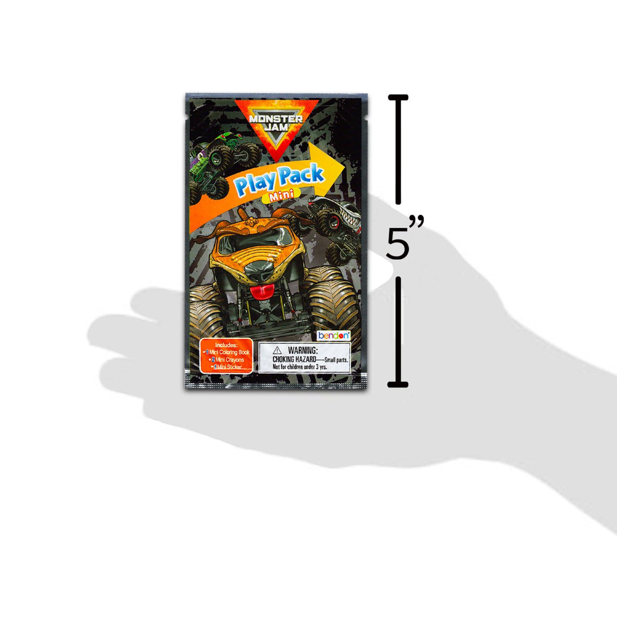 Bendon Monster Jam stickers sheet included for creative party decor