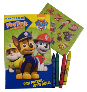 Bendon Paw Patrol Grab and Go Pack dimensions illustrate compact, travel-friendly size for busy families