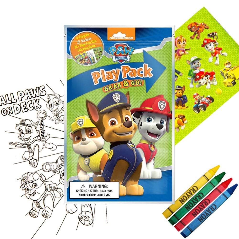 Bendon Paw Patrol Grab and Go Pack as party favors spark cheerful activities and take-home goodies