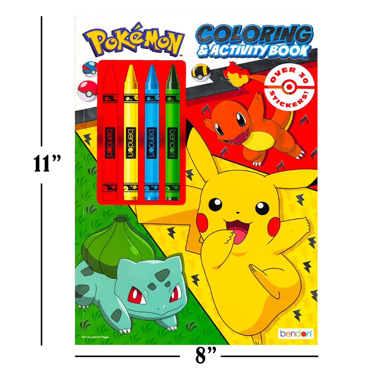 Bendon Pokemon resealable-pouch: travel-friendly storage for coloring books.