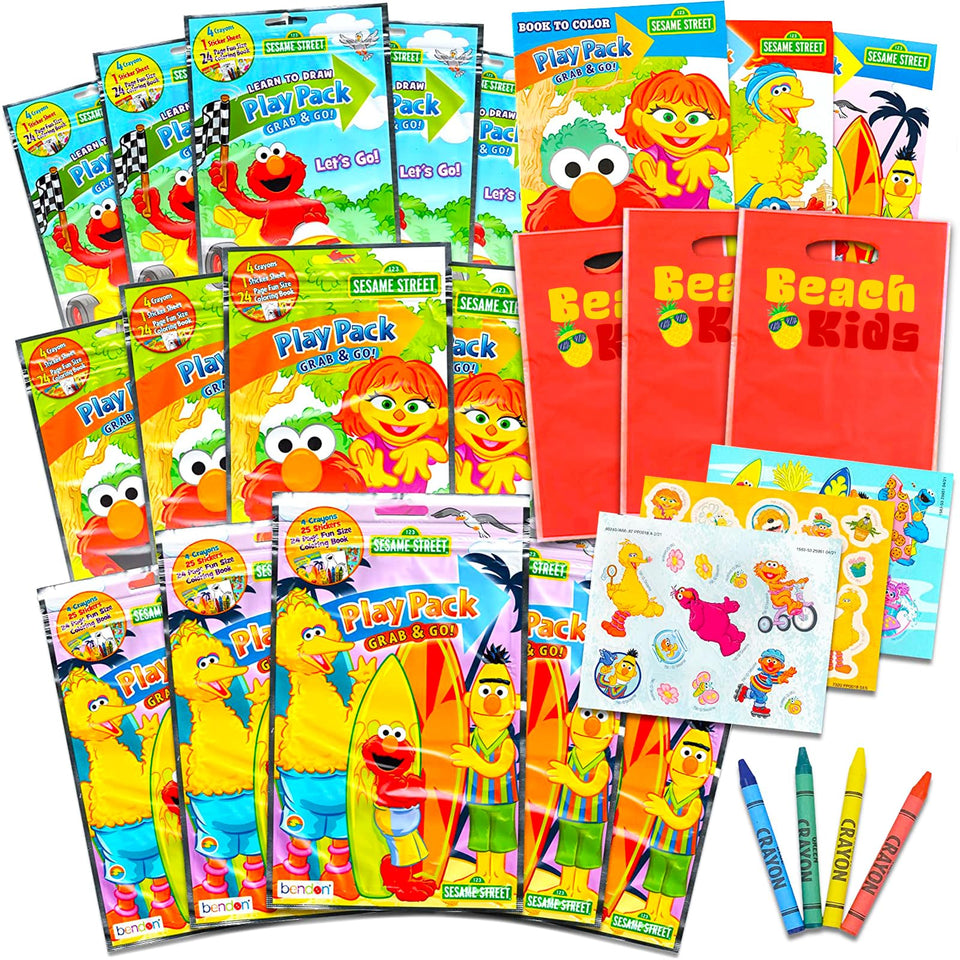 Bendon Sesame Street playpacks mini coloring book for on-the-go coloring
