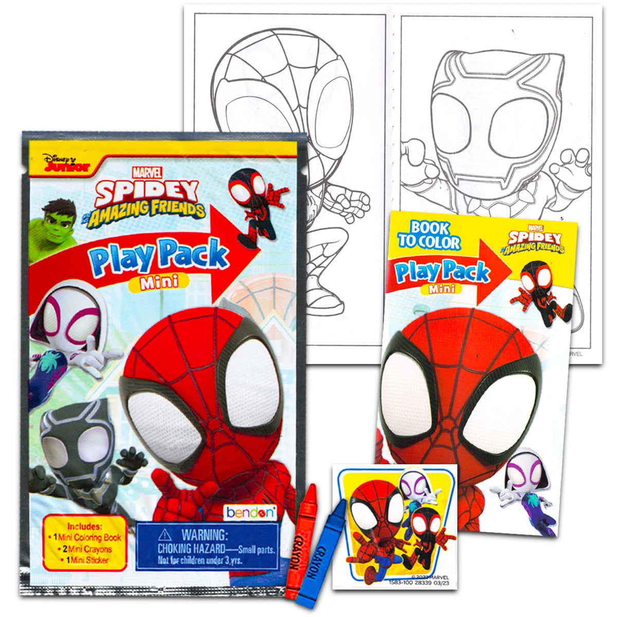Bendon Spidey and Friends coloring pages, inspiring creative play at parties.